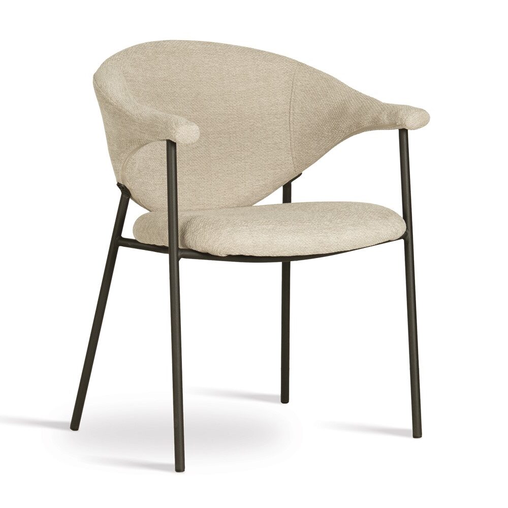 atreve-noti-chaise-cuisine-beige-pieds-noirs-m-tal image 1