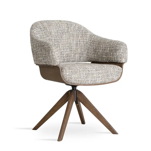 atreve-wenus-wood-chaise-bois-noyer-pivotante image 1