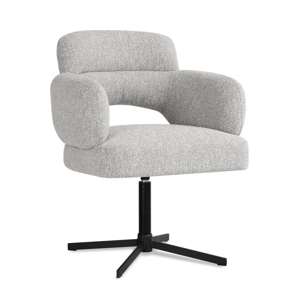 atreve-big-leto-fauteuil-pivotant-gris-noir-mousse image 1